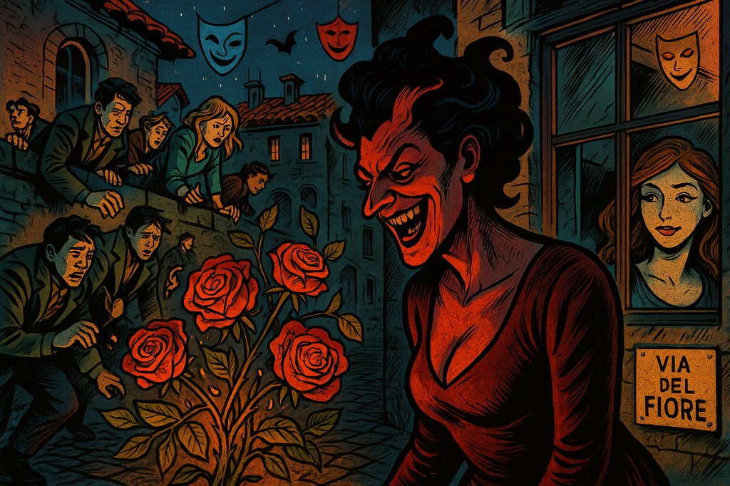 Les roses de la Diavolina de Florence