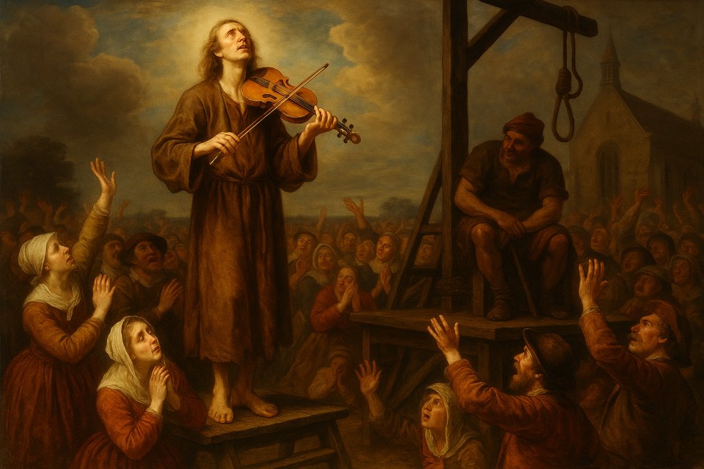 Le violoniste devant l'échafaud