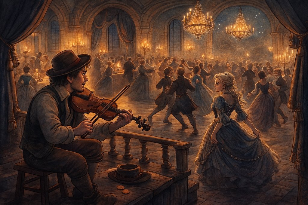 Le violoniste et le bal