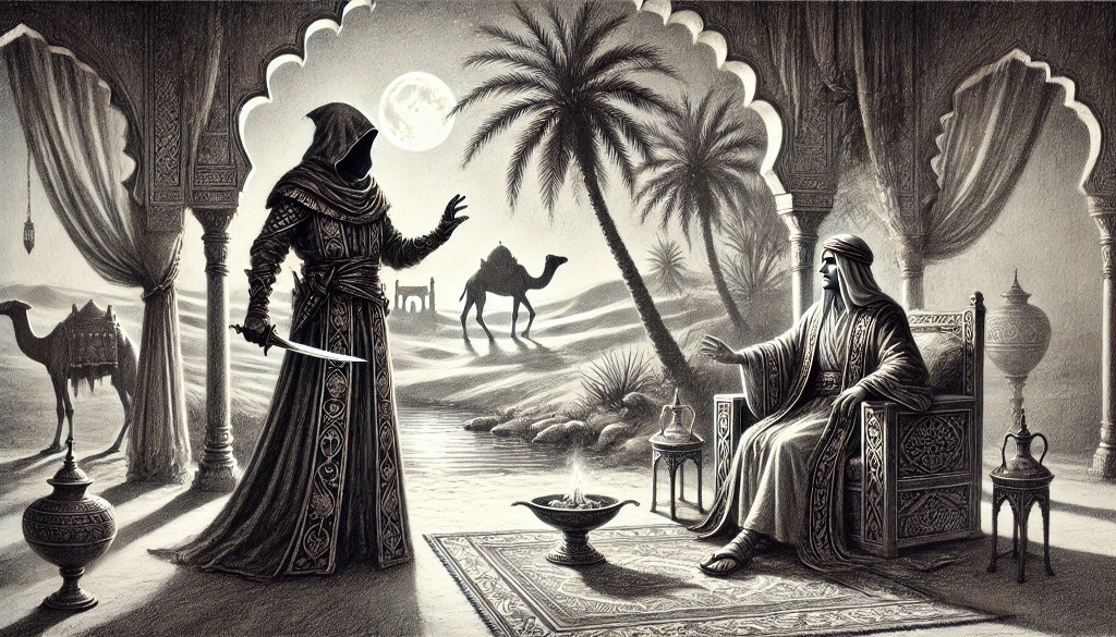 Assassin devant le fils du prince