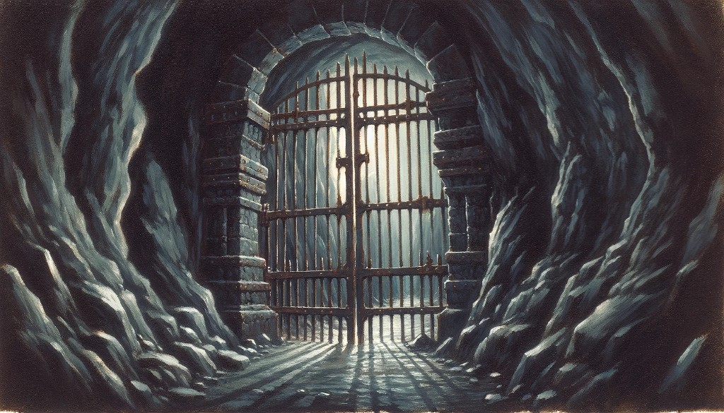 Grille dans un tunnel