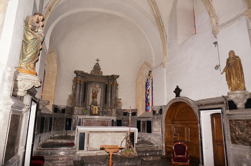 Chœur de l'église de Braux