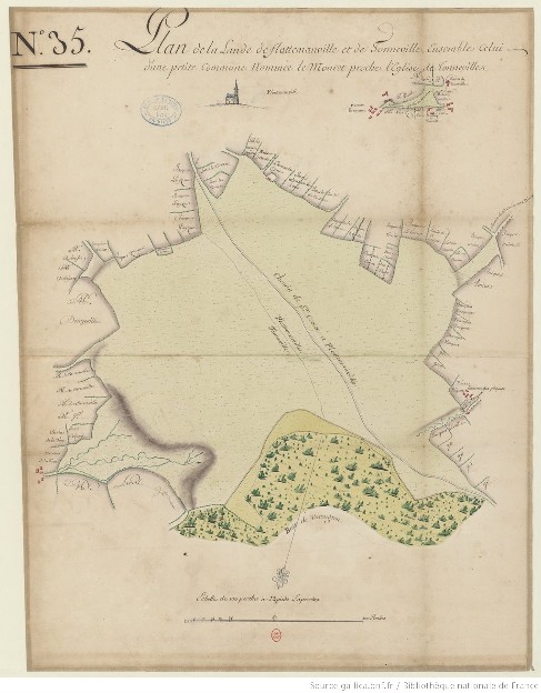 Plan des landes de tourneville et Flottemanvill