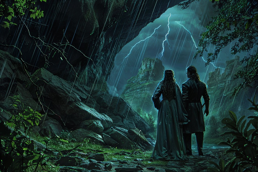 Les amoureux sous l'orage