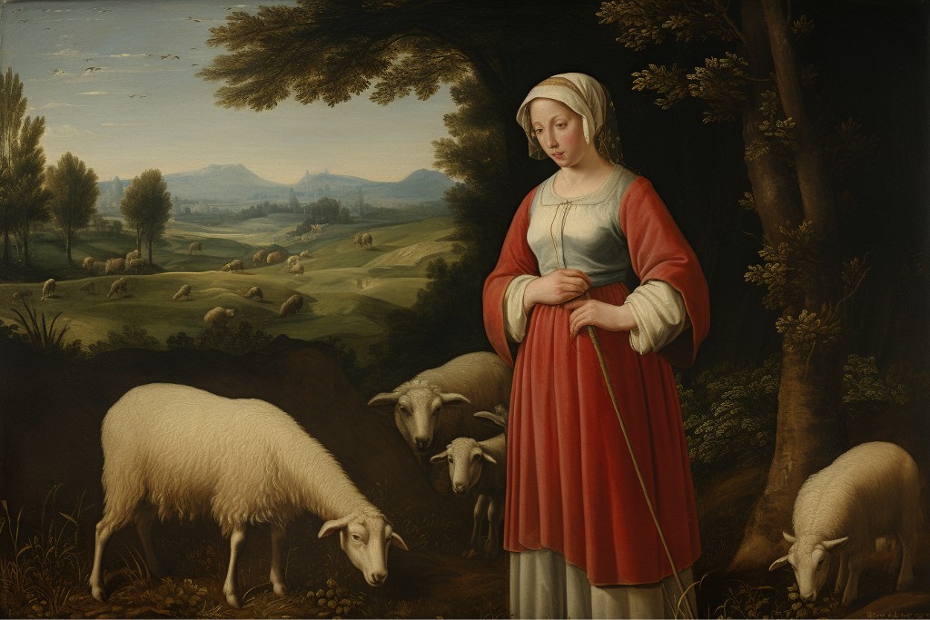 Une bergère