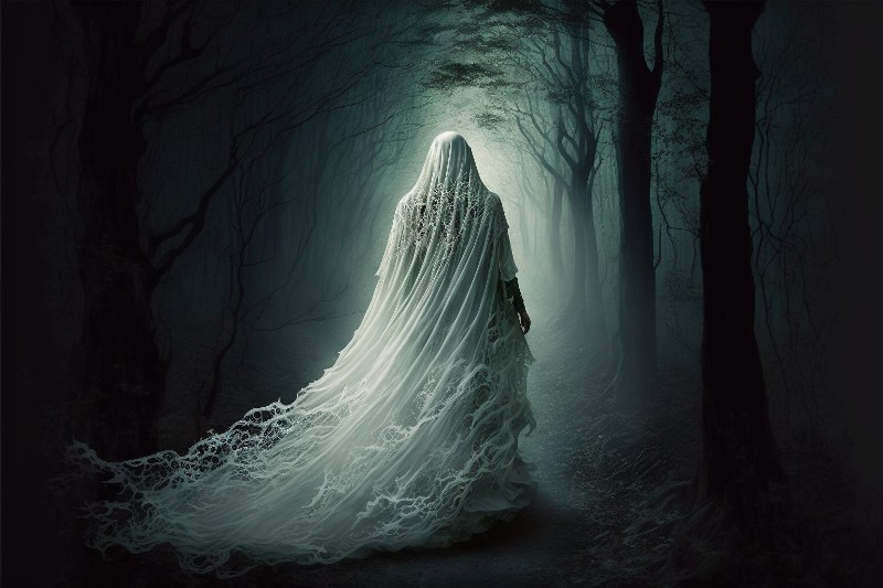 La Dame Blanche dans la forêt