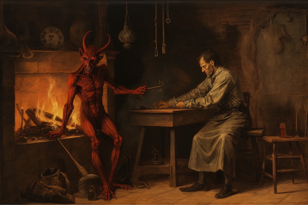 Le maréchal ferrant et le Diable