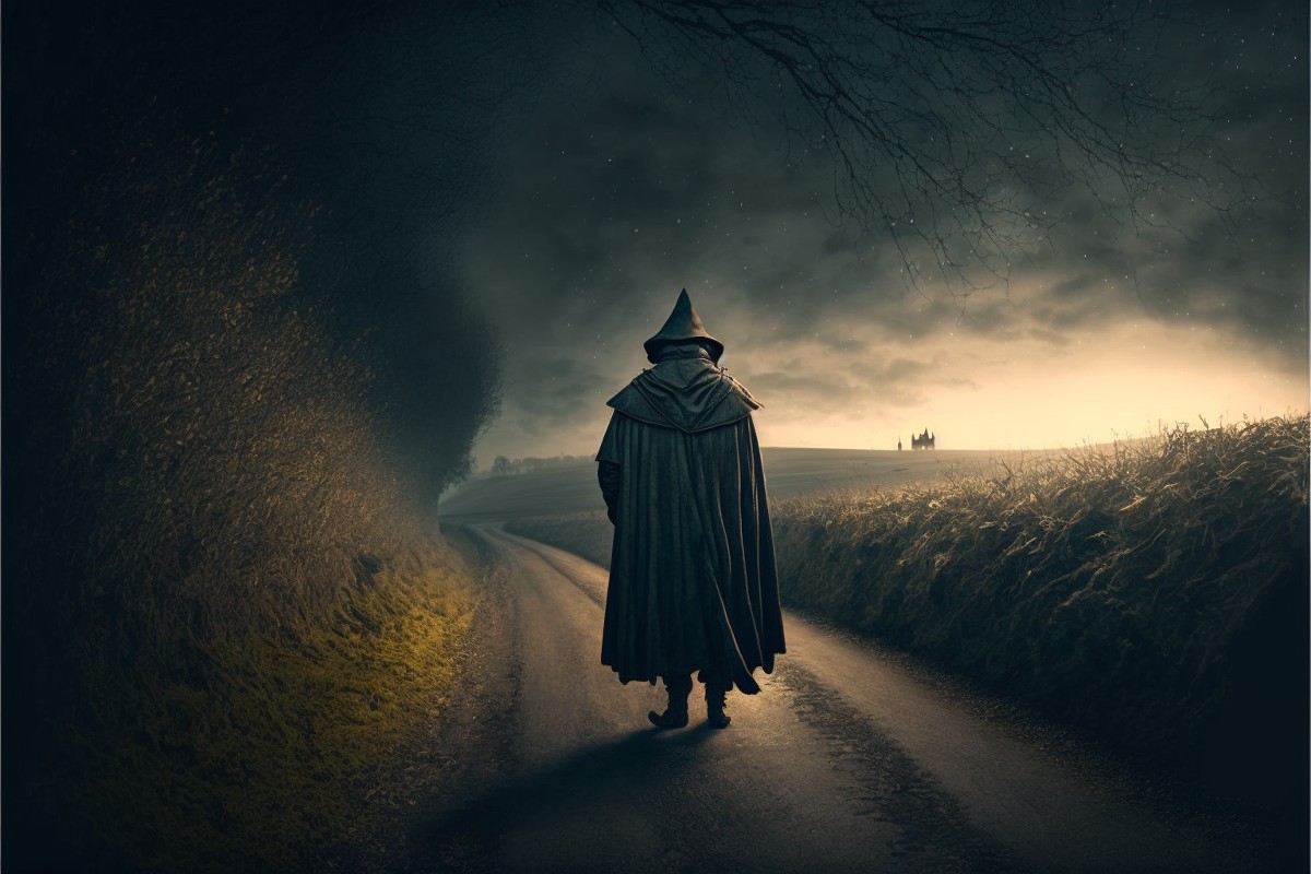 Un homme sur la route