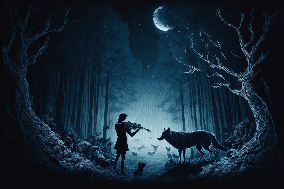 Le violoniste et le loup