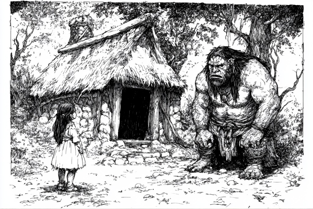 Ogre et petite fille