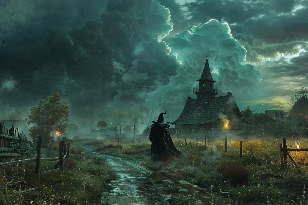Sorcier dans la campagne
