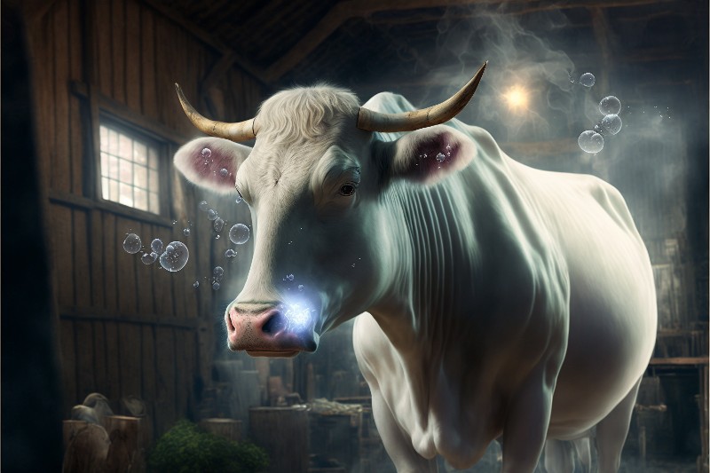 Une vache et un peu de magie