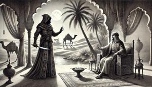 Assassin devant le fils du prince