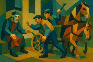 Le sorcier et les chevaux