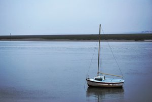 Un bateau sur la Baie de Somme