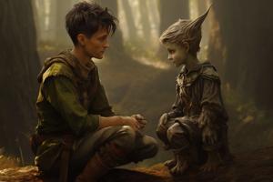 Un enfant et un Tylwyth-teg