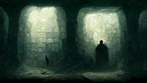 Un prisonnier dans un cachot