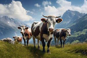 Vaches dans l'alpage