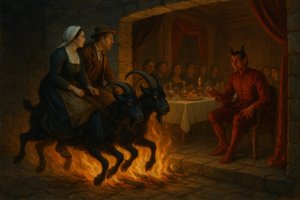 Vers le Sabbat sur des boucs