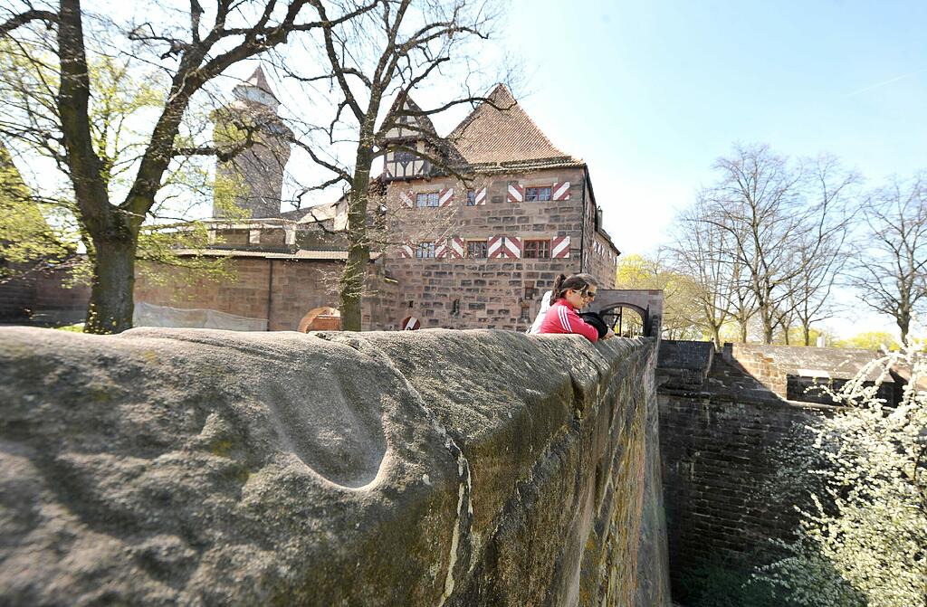 Les empreintes du château de Nuremberg