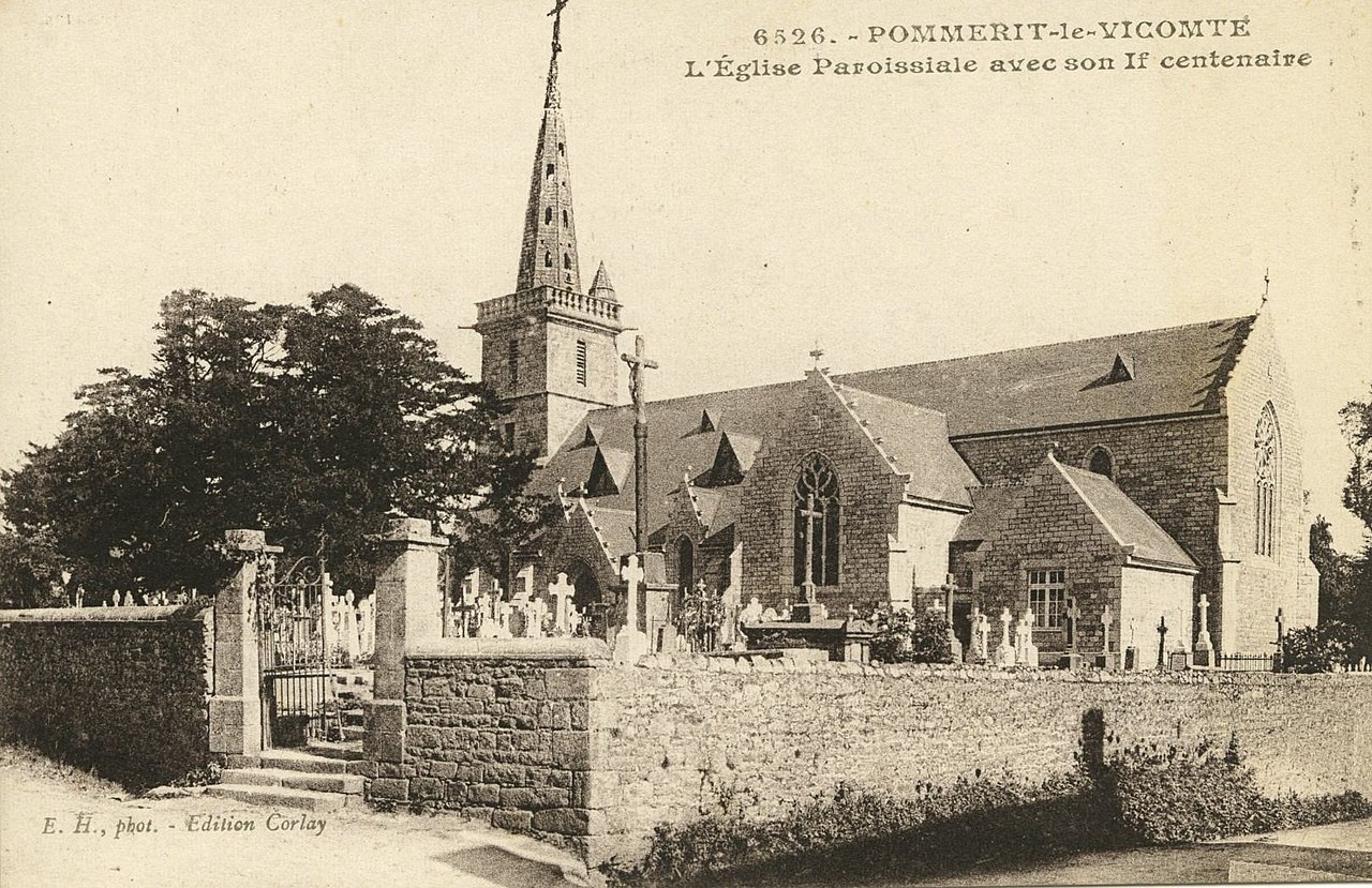 Ancien cimetière de Pommerit le Vicomte